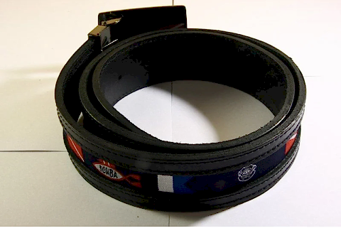 Scuba Siyah Deri Kemer-Desenli D2 Toka